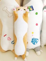 Кот-батон, кот-подушка, кот-обнимашка, бежевый 50 см 